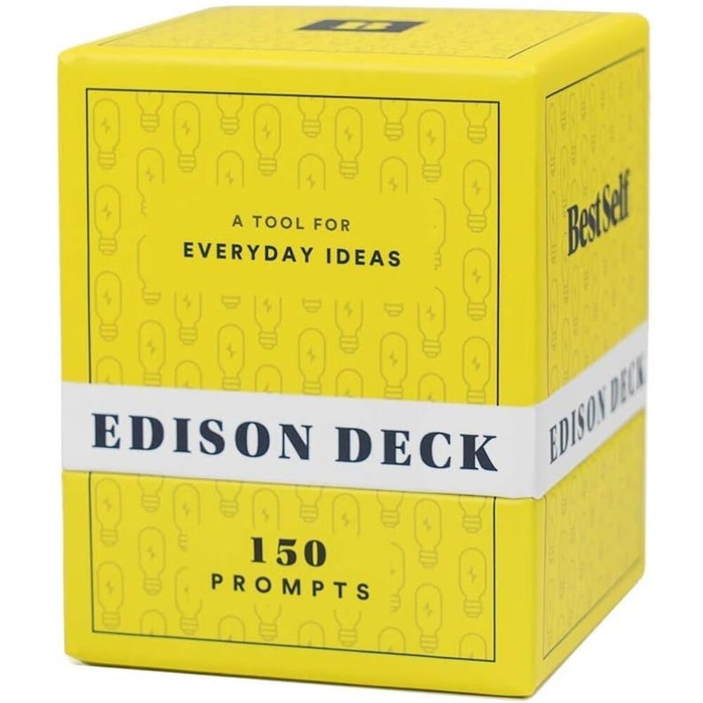 3/$55❤️BestSelf Edison Deck Brainstorming Thought Provoking Writing Prompt Cards